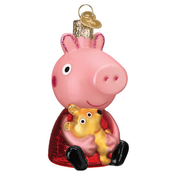 Peppa Pig With Teddy Ornament Old World Christmas