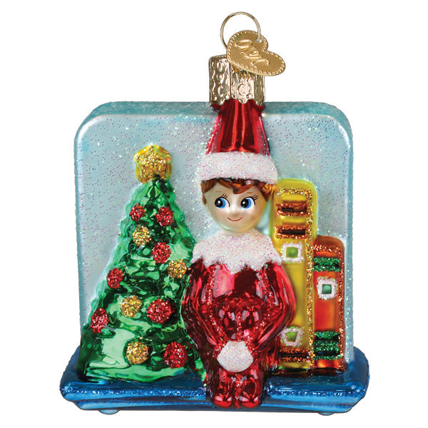 Scout Elf Storytime Ornament Old World Christmas