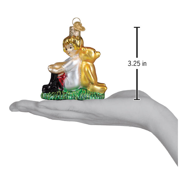 Winnie And Christopher Robin Ornament Old World Christmas