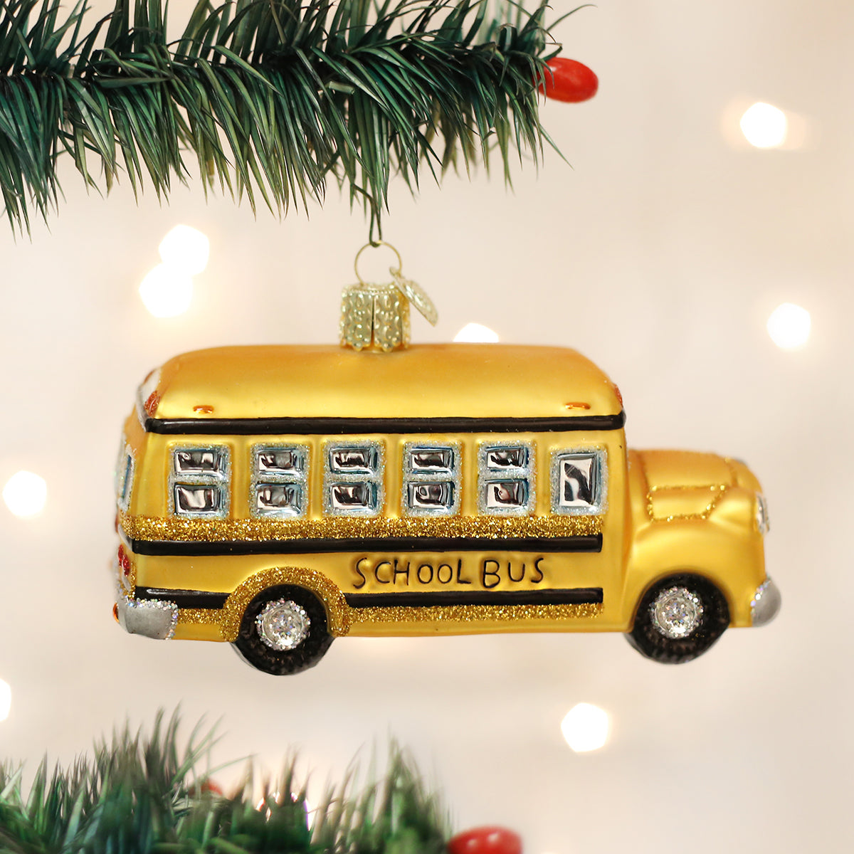School Bus Ornament Old World Christmas
