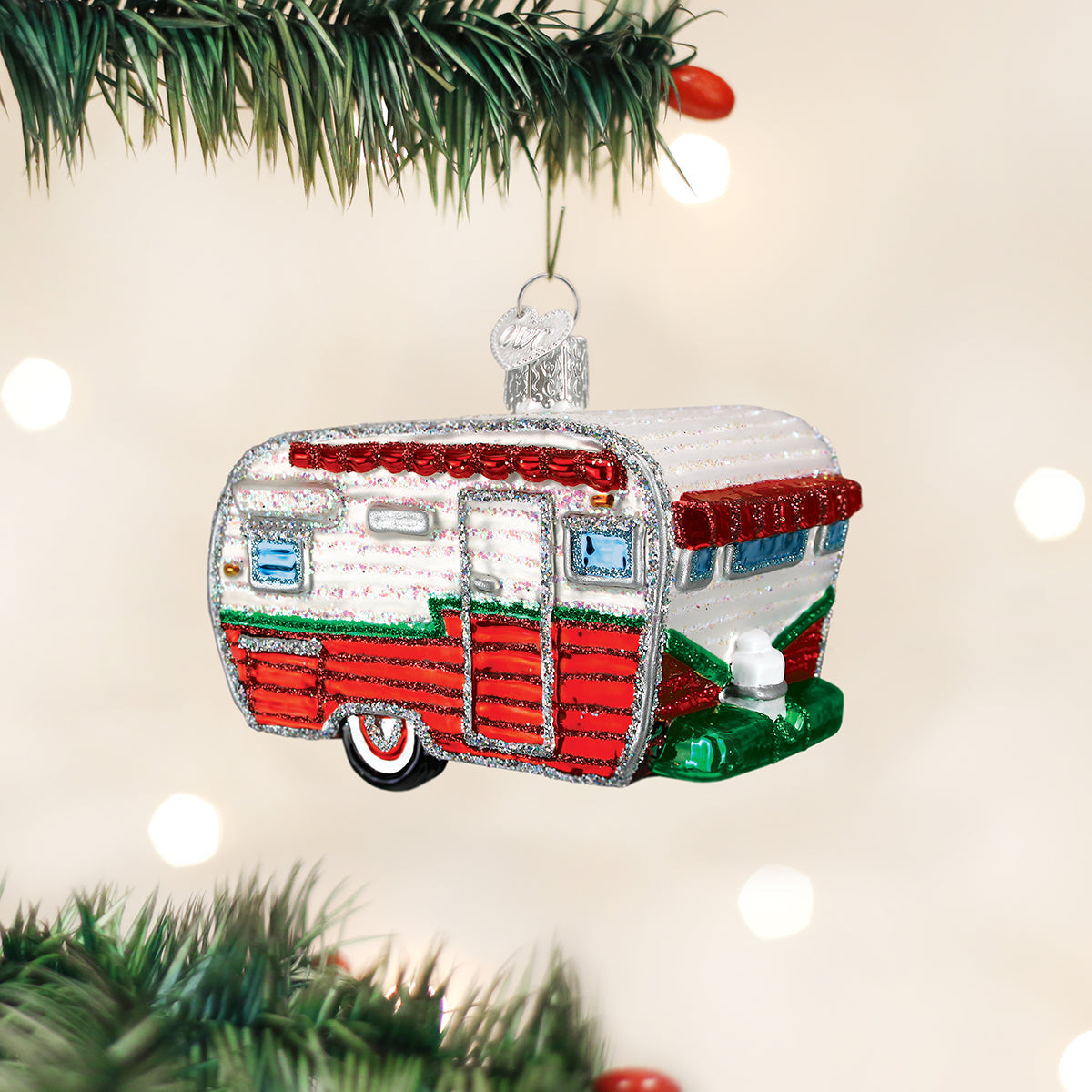 Travel Trailer Ornament Old World Christmas