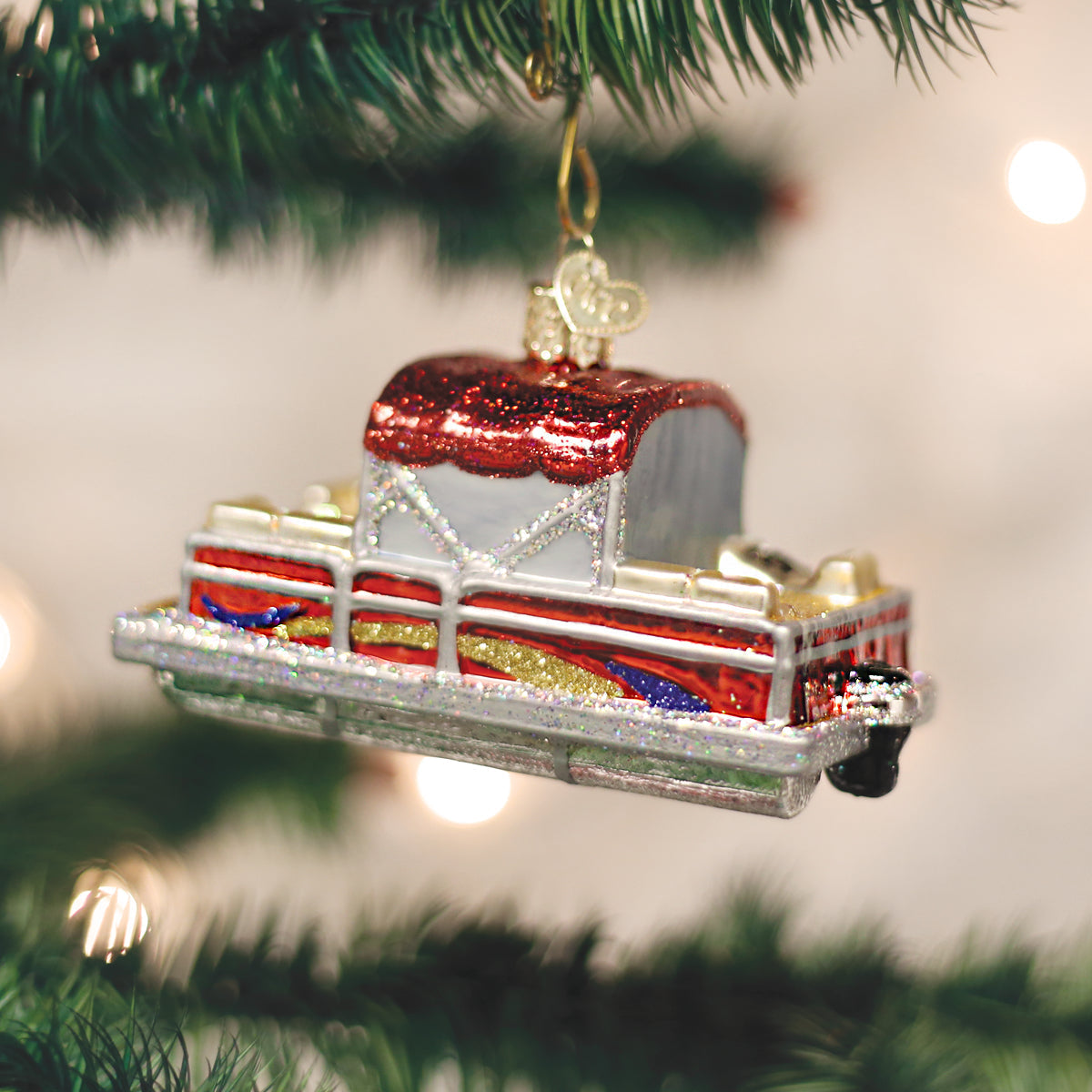 Pontoon Boat Ornament Old World Christmas