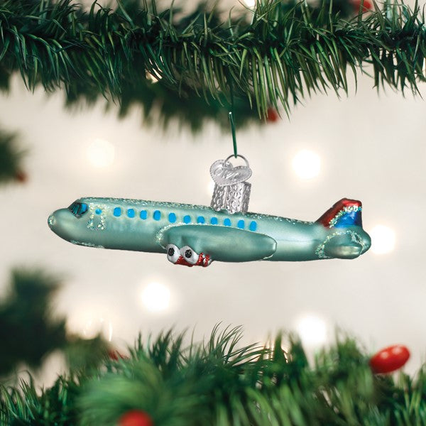 Passenger Plane Ornament Old World Christmas