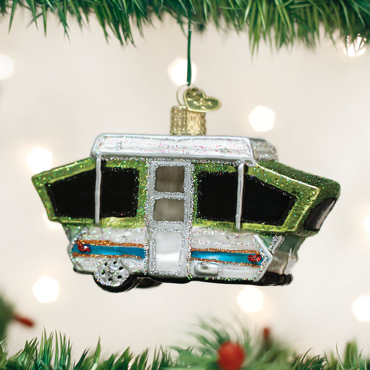 Tent Camper Ornament Old World Christmas