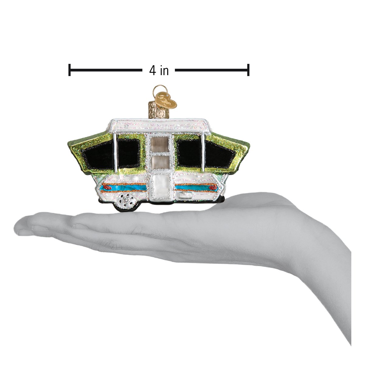 Tent Camper Ornament Old World Christmas