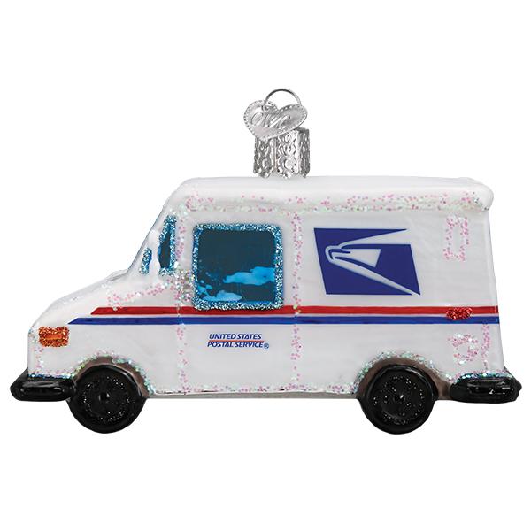 USPS Mail Truck Ornament Old World Christmas