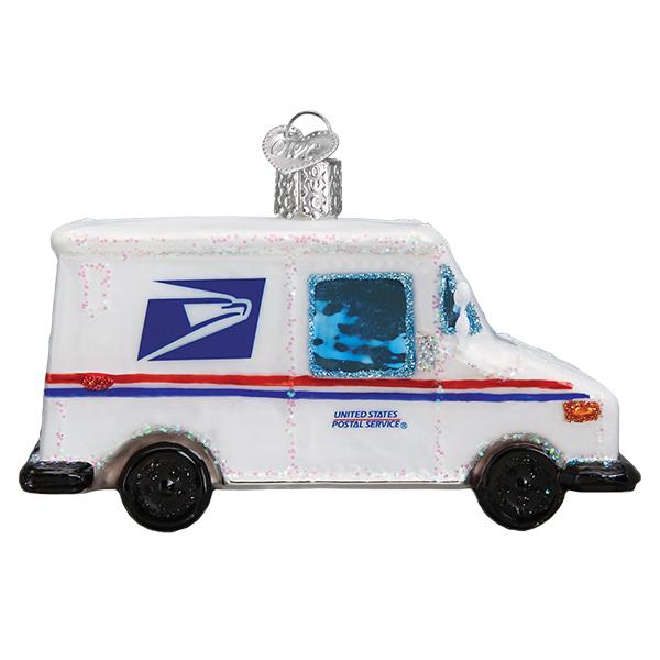 USPS Mail Truck Ornament Old World Christmas