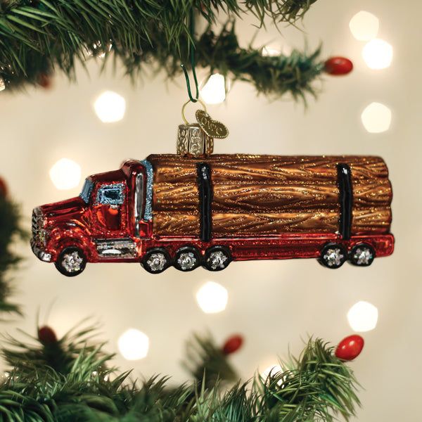 Logging Truck Ornament Old World Christmas