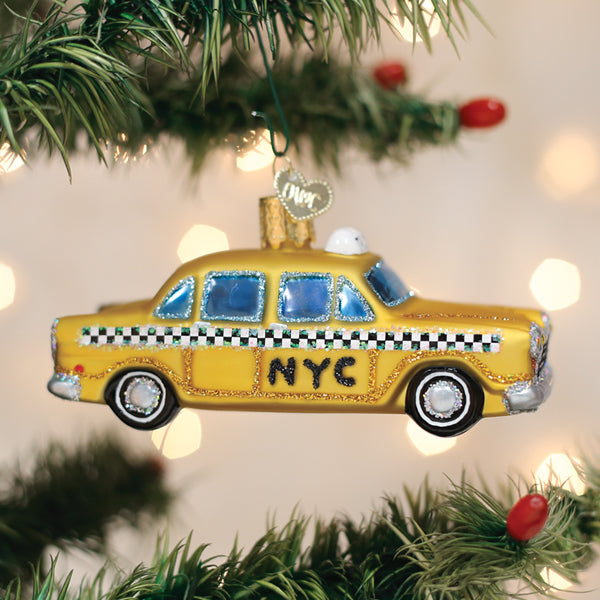 NYC Taxi Ornament Old World Christmas