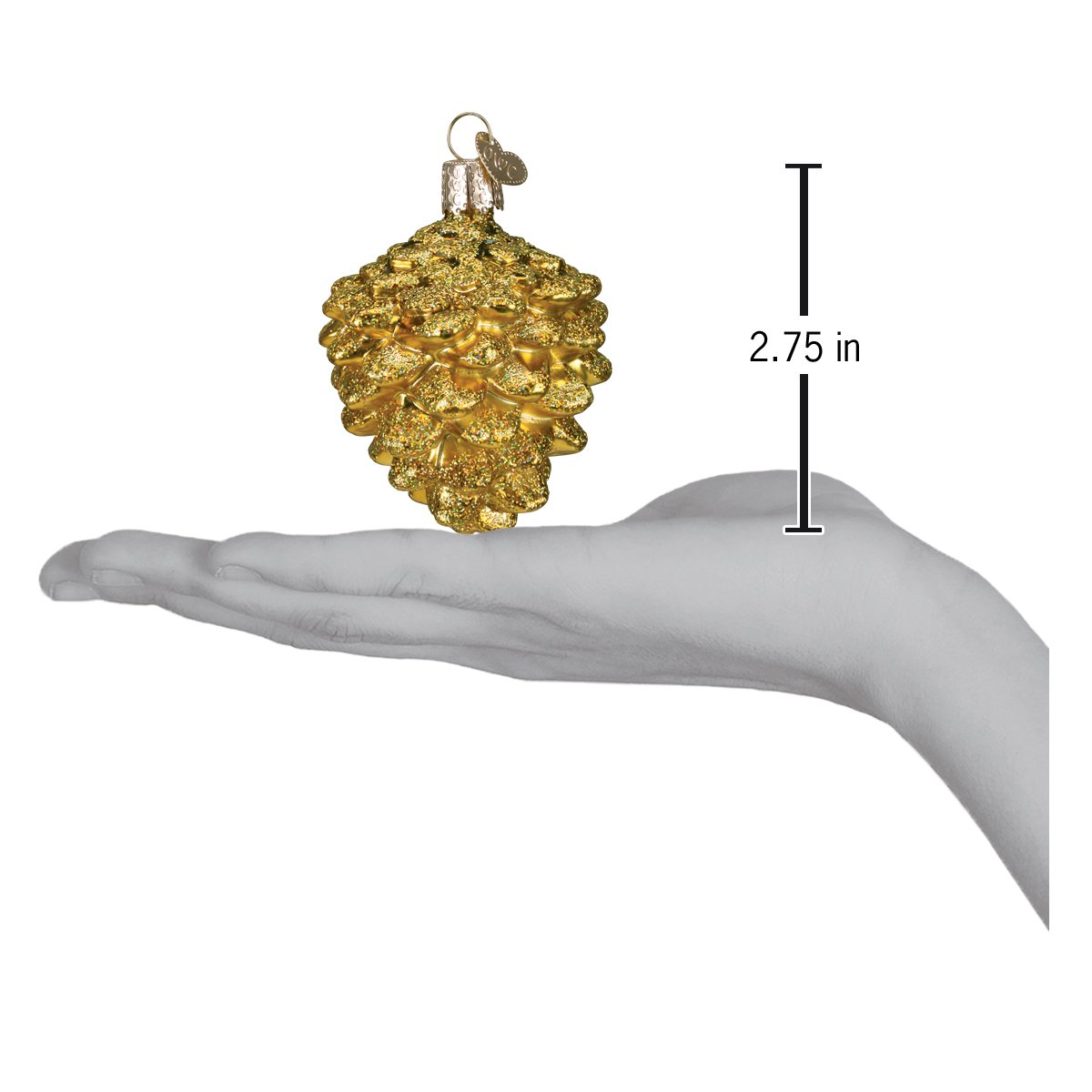 Small Gold Pine Cone Old World Christmas