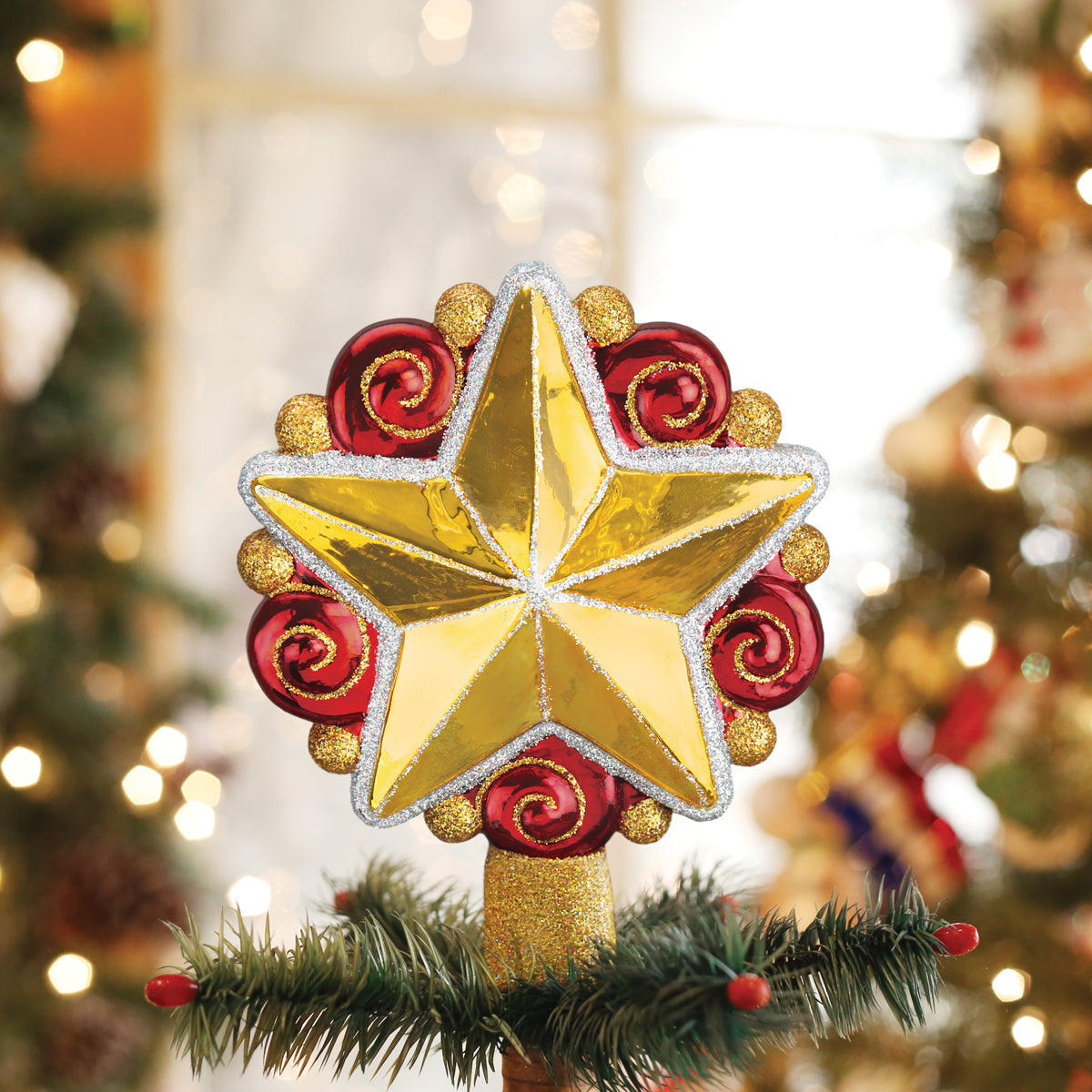 Swirly Star Tree Top Old World Christmas