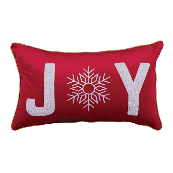 20" Joy Rectangle Pillow Old World Christmas