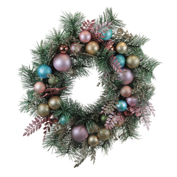 24" Touch of Whimsy Pastel Wreath Old World Christmas
