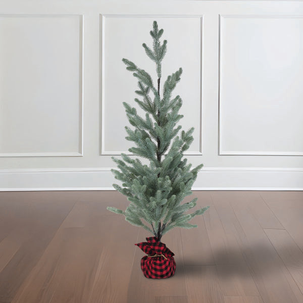 35" Fir Tree with Burlap Base Old World Christmas