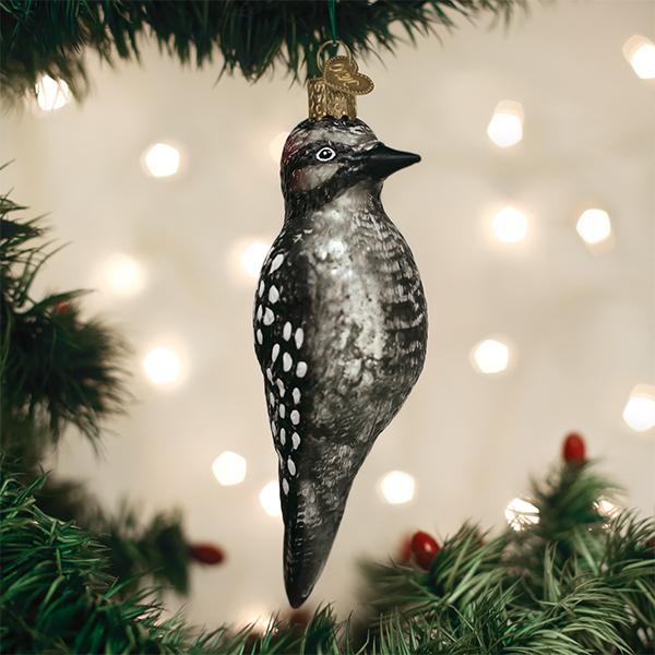 Vintage Hairy Woodpecker Ornament Old World Christmas