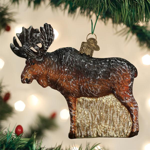 Vintage Moose Ornament Old World Christmas
