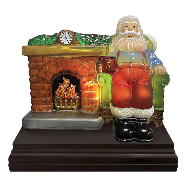 Santa At Hearth Light Old World Christmas