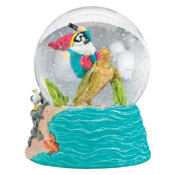 Summer Coastal Gnome Snow Globe Old World Christmas