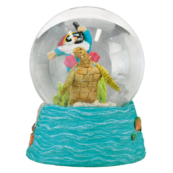 Summer Coastal Gnome Snow Globe Old World Christmas