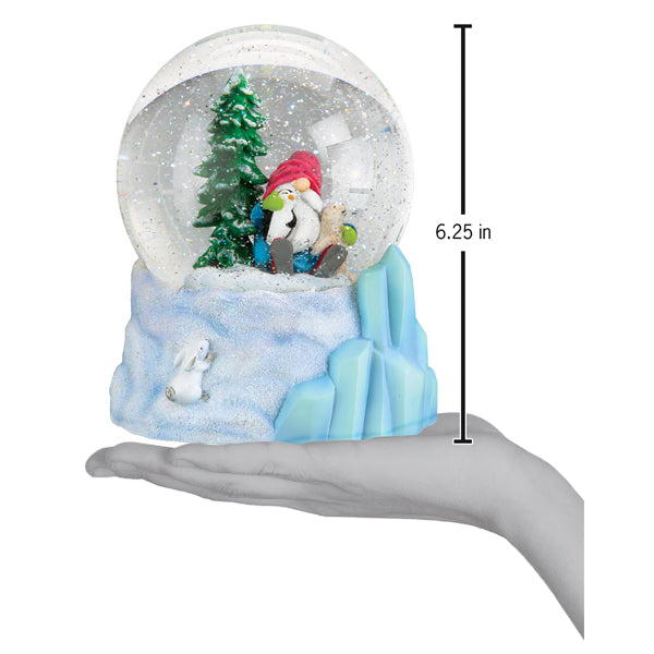 Winter Arctic Gnome Snow Globe Old World Christmas