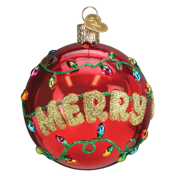 Merry & Bright Round Ornament Old World Christmas