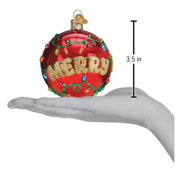 Merry & Bright Round Ornament Old World Christmas