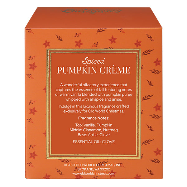Spiced Pumpkin Creme Candle Old World Christmas