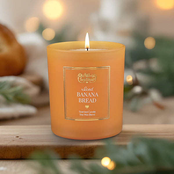 Iced Banana Bread Candle Old World Christmas