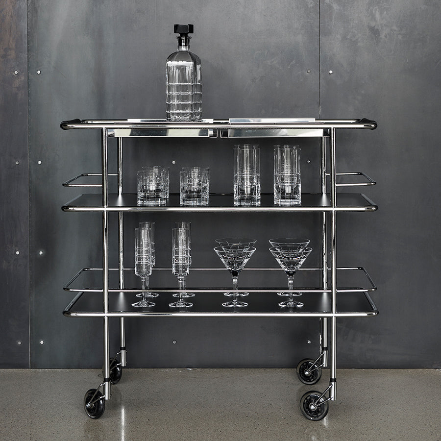53 Piece Street Bar Cart Orrefors