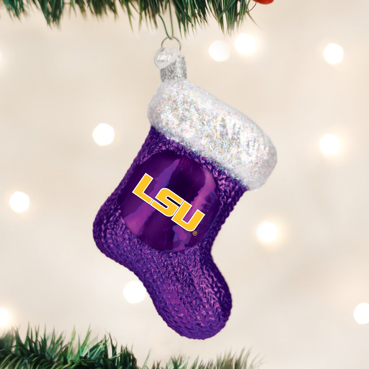 LSU Stocking Ornament Old World Christmas