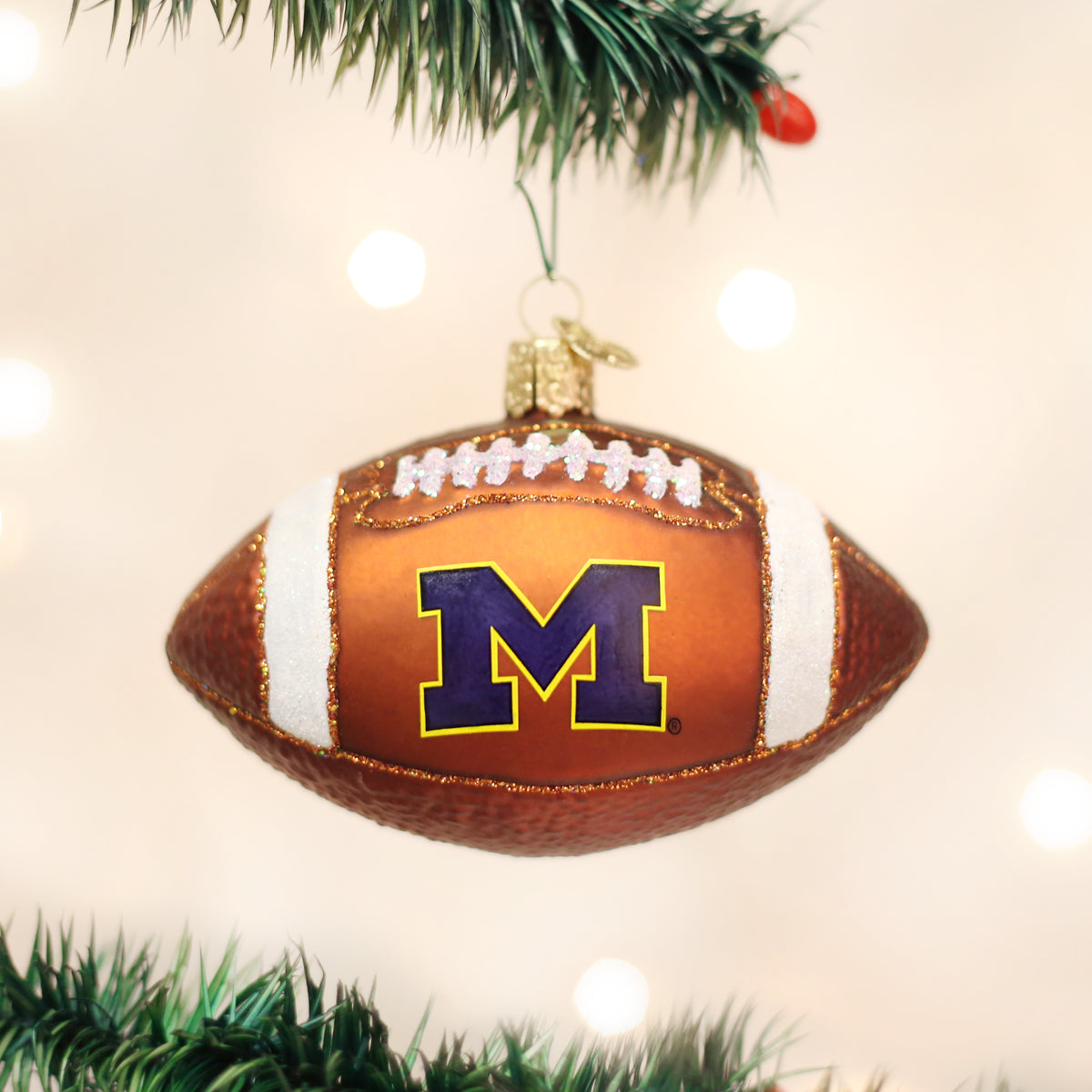 Michigan Football Ornament Old World Christmas