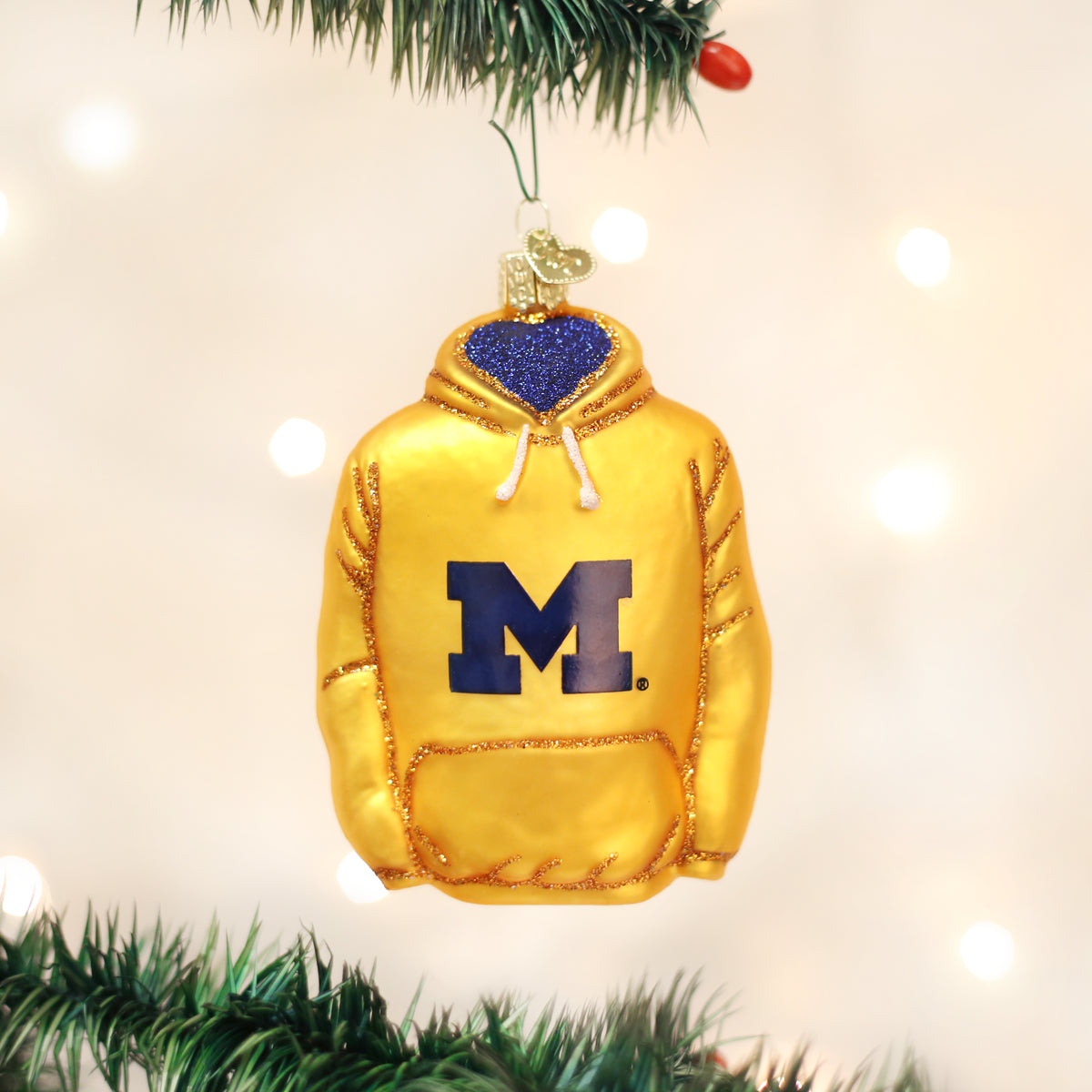 Michigan Hoodie Ornament Old World Christmas