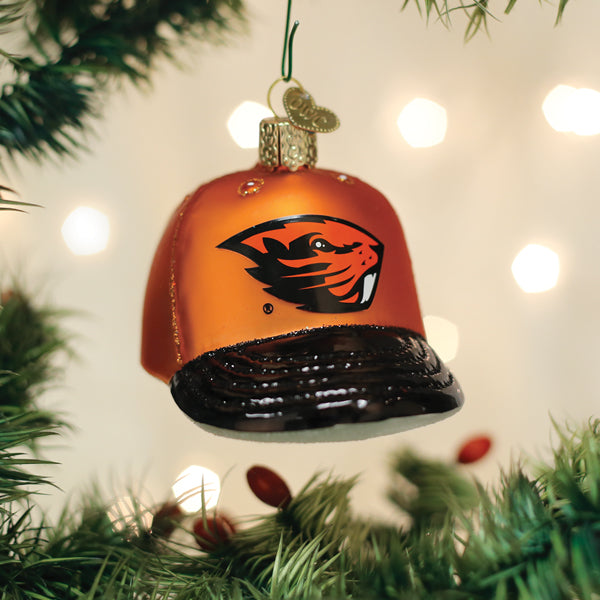 Oregon State Baseball Cap Ornament Old World Christmas