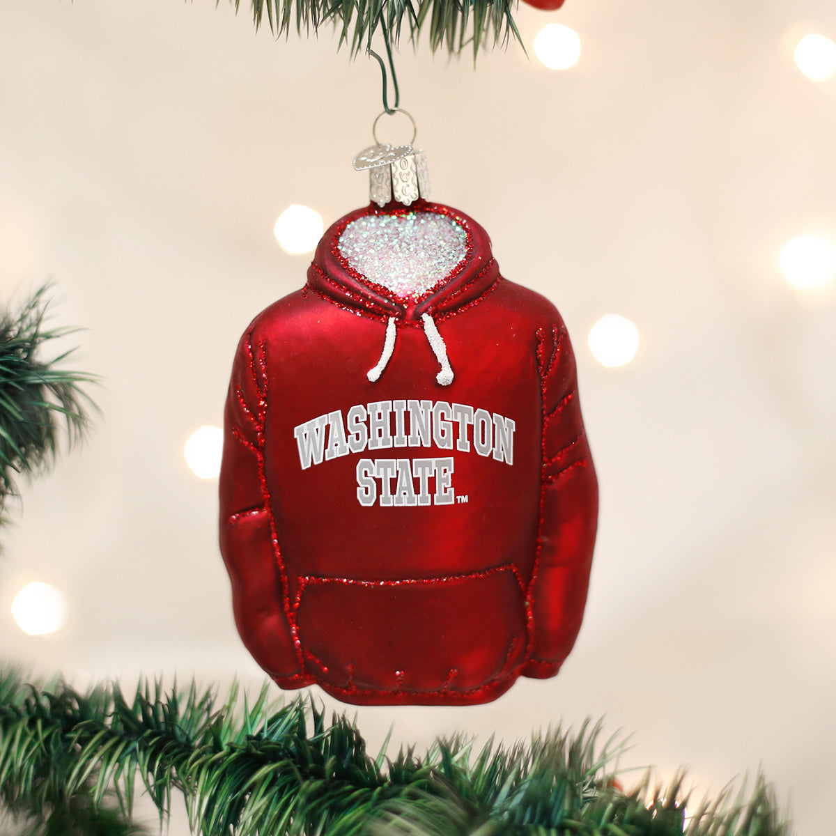 WSU Hoodie Ornament Old World Christmas
