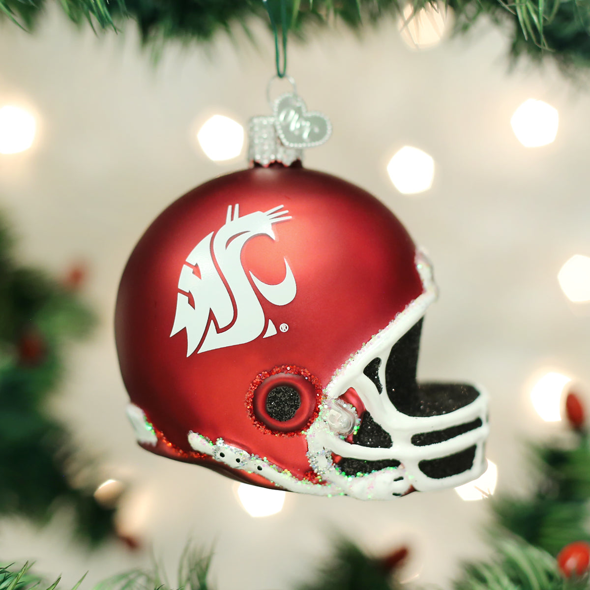 WSU Helmet Ornament Old World Christmas