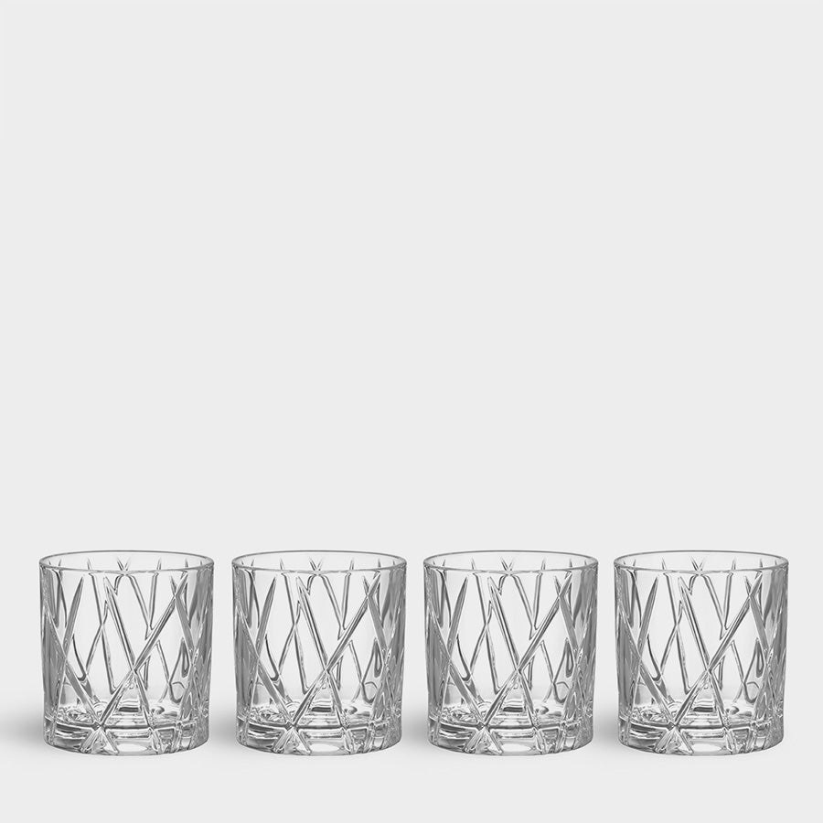 City Double Old Fashioned - Set of 4 Orrefors