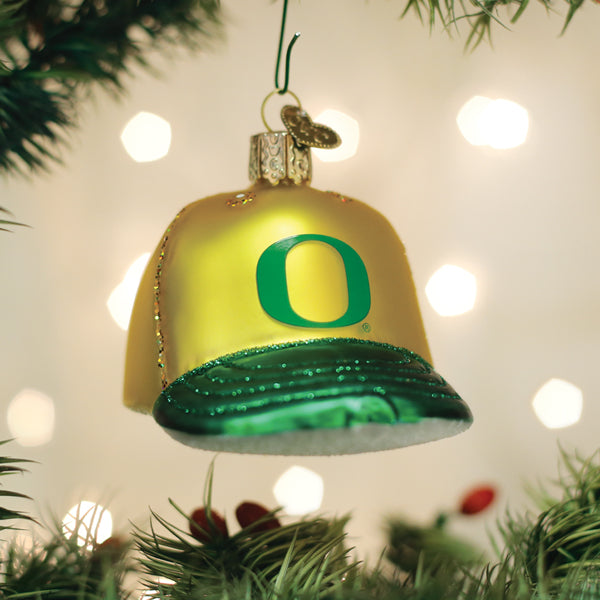 Oregon Baseball Cap Ornament Old World Christmas