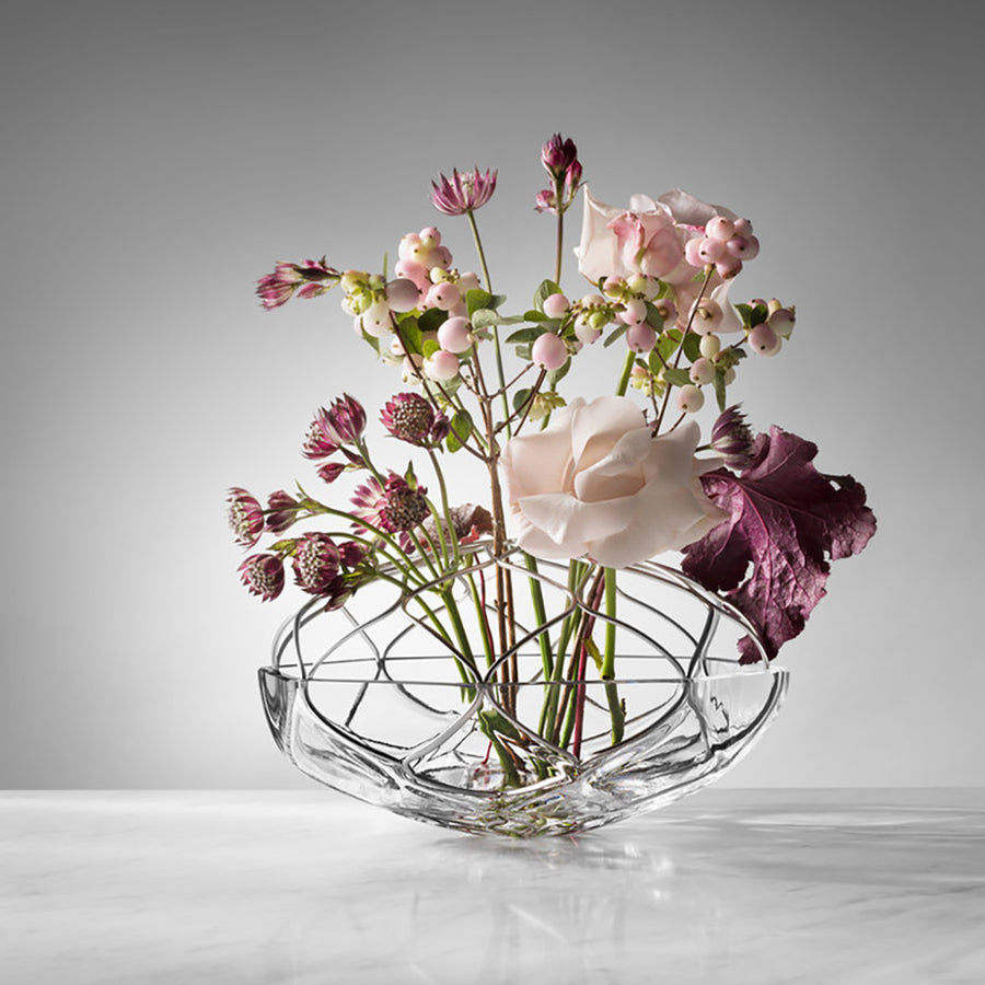 Bloom Vase Low Orrefors