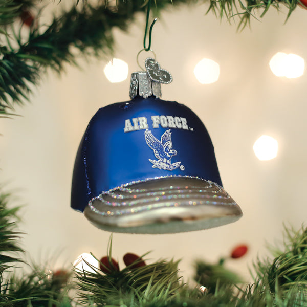 Air Force Baseball Cap Ornament Old World Christmas