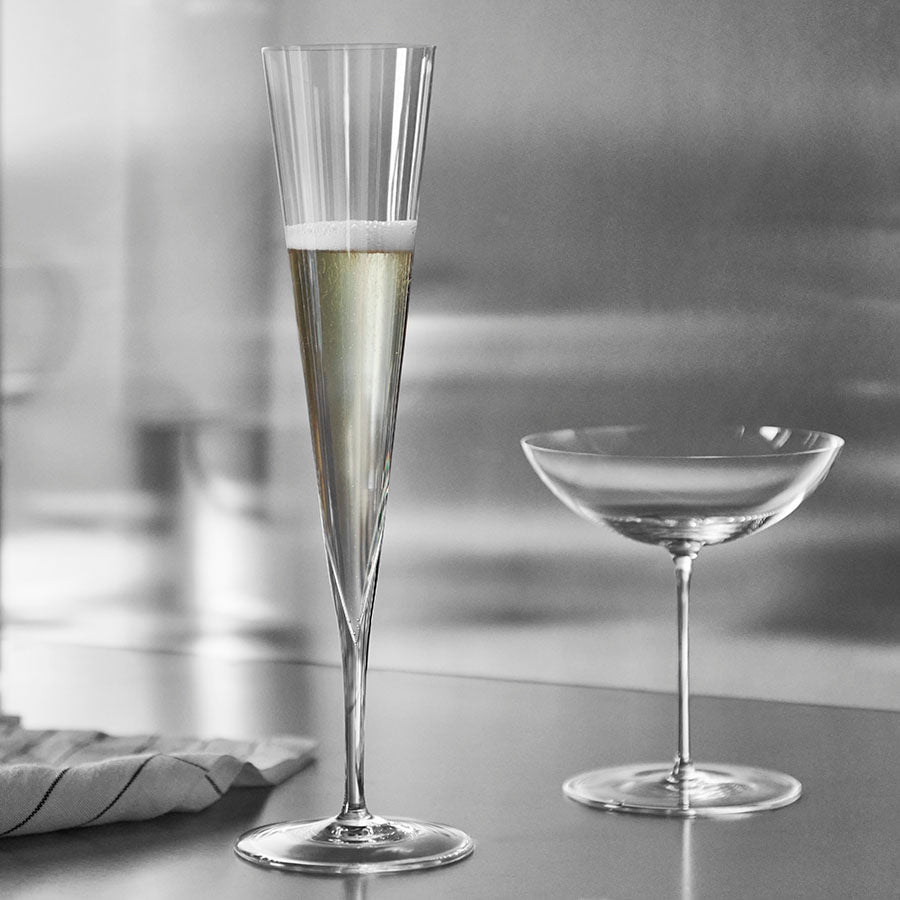 Geometry Champagne - Set of 2 Orrefors