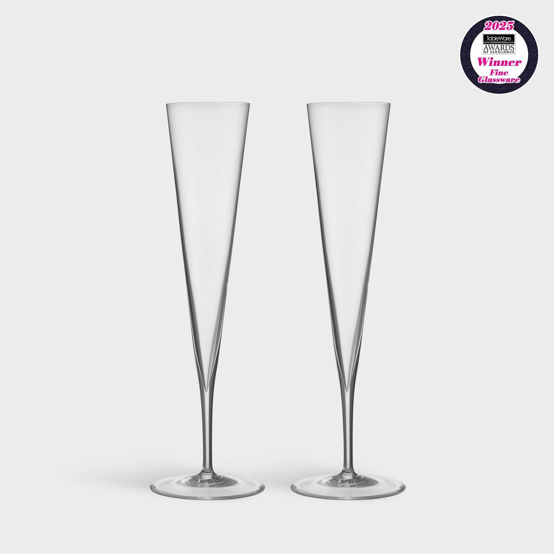 Geometry Champagne - Set of 2 Orrefors