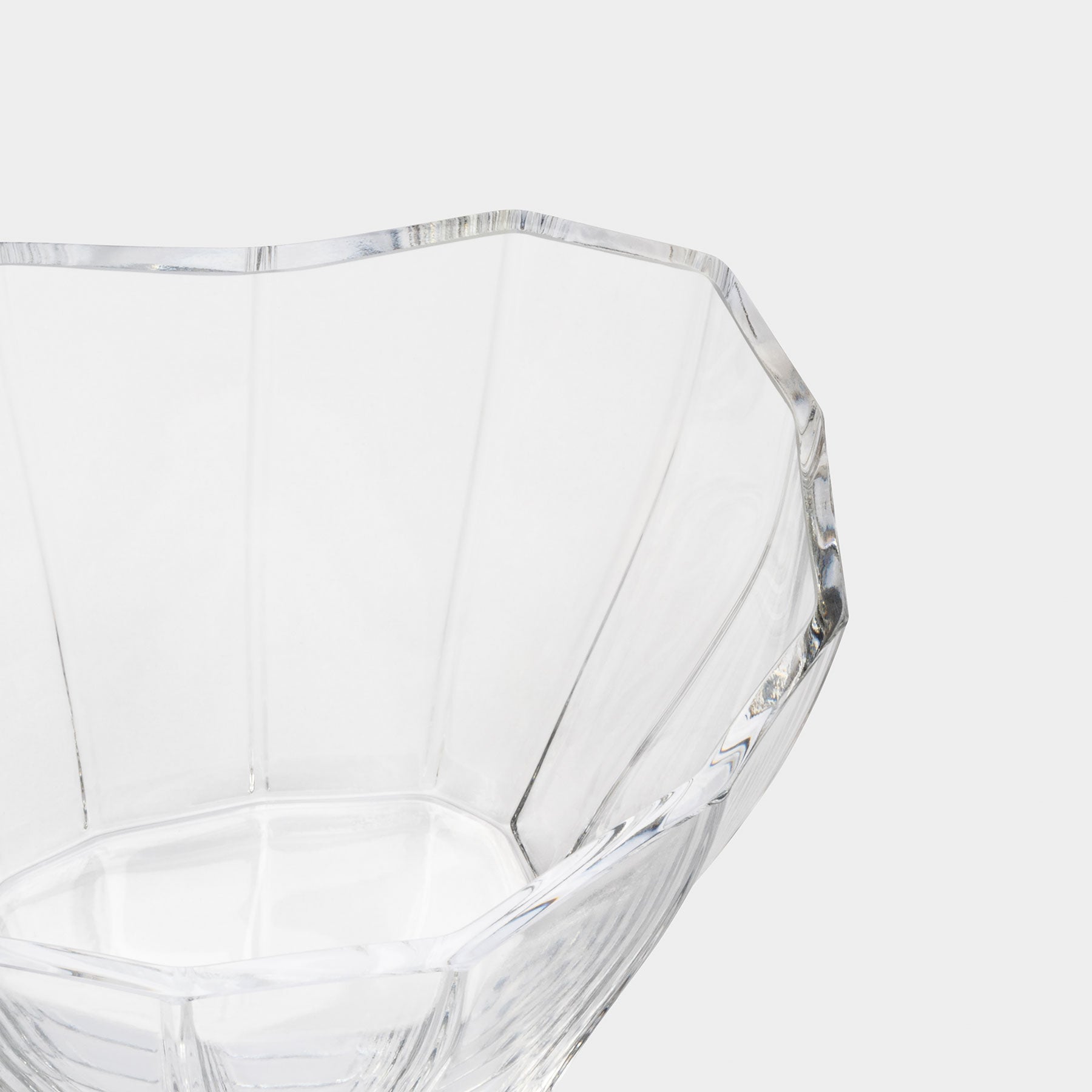 Reed Vase Clear Low Orrefors