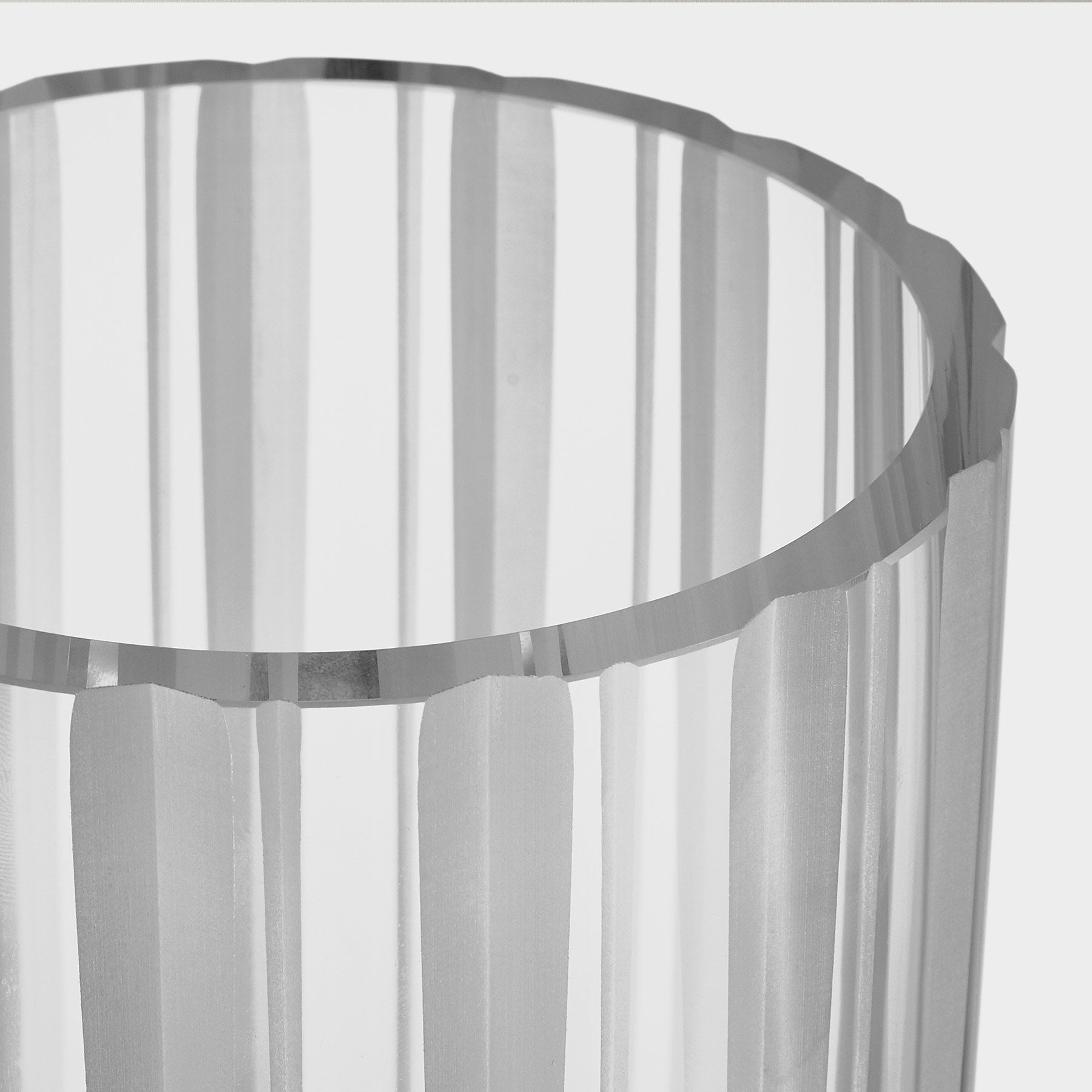 Cut In Number Striped Vase Tall Orrefors