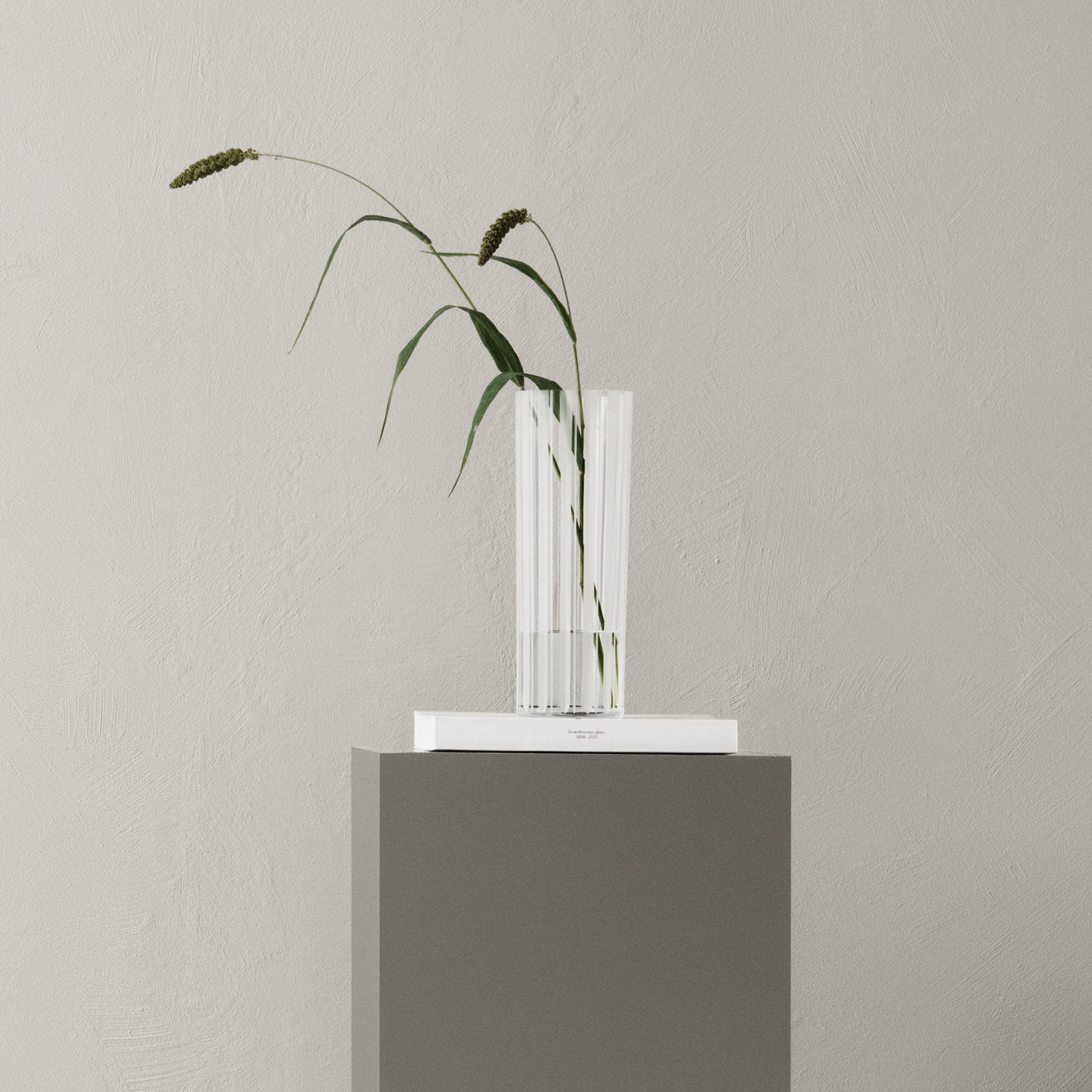 Cut In Number Striped Vase Tall Orrefors