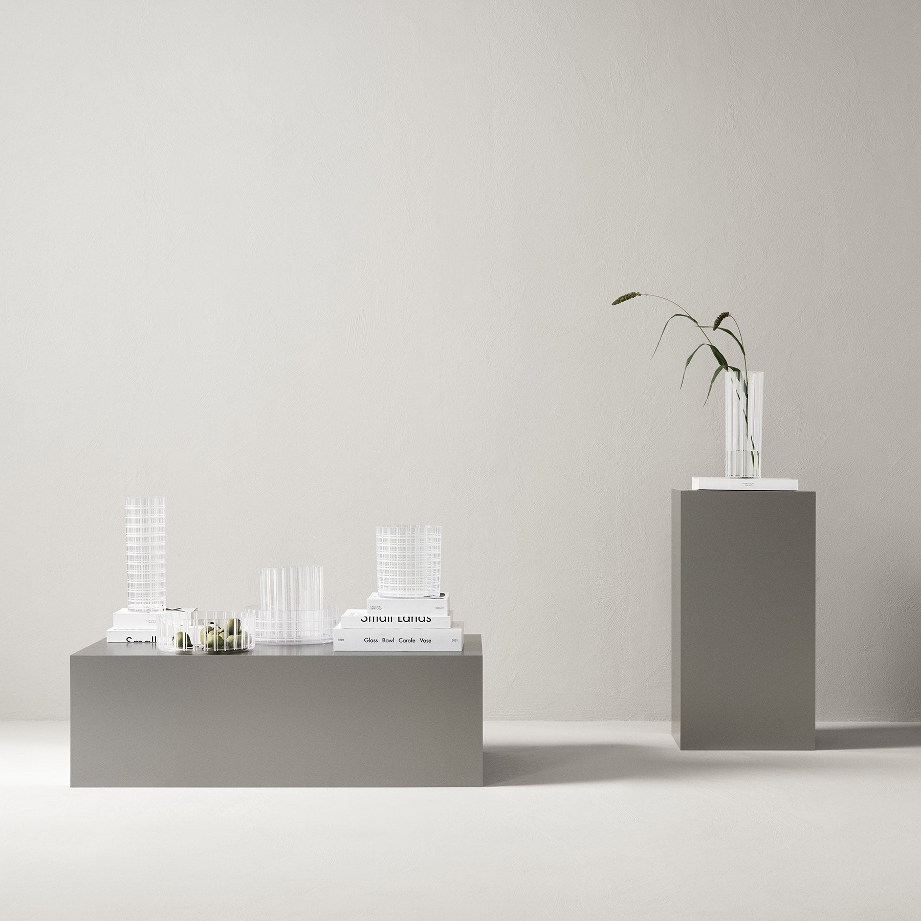 Cut In Number Striped Vase Tall Orrefors