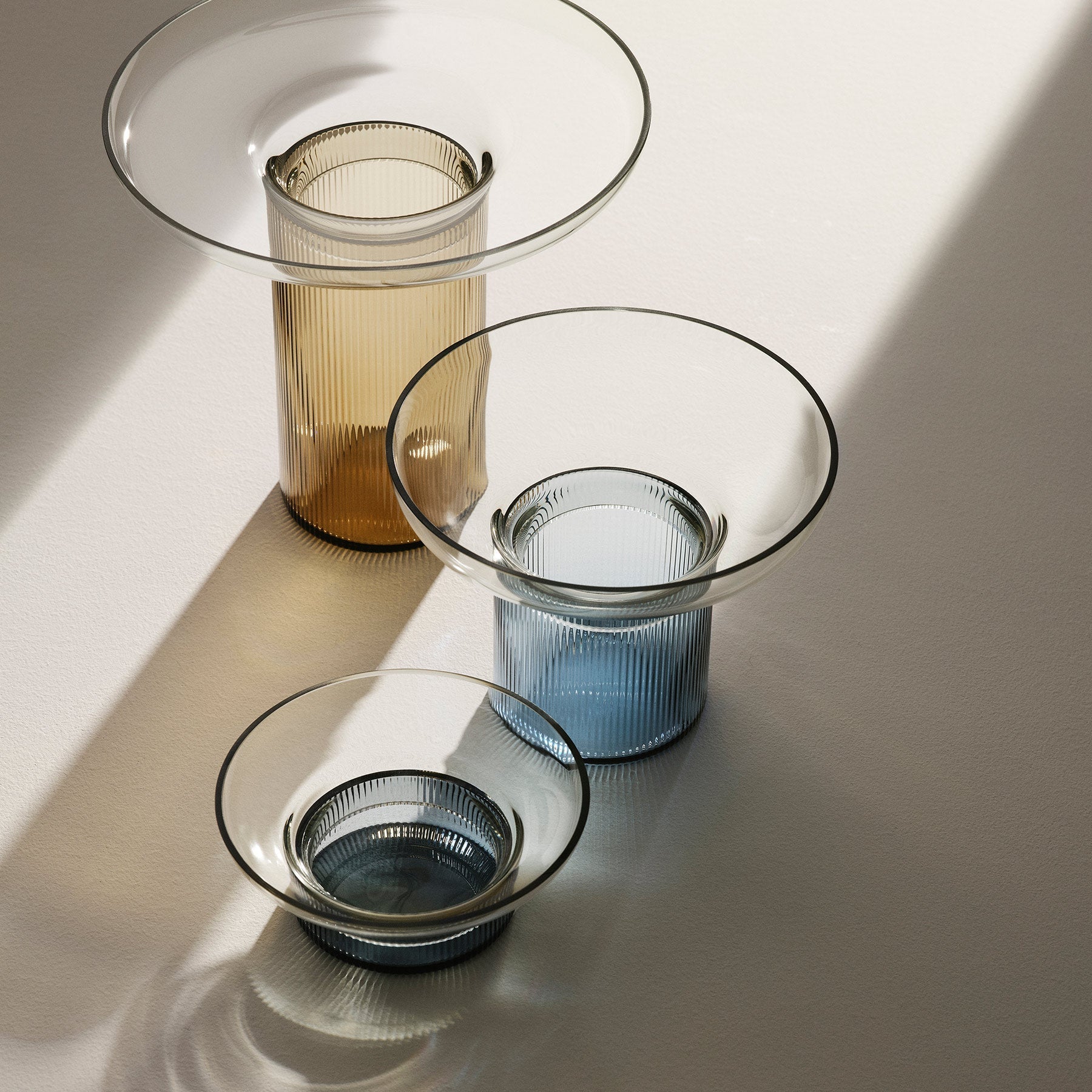 Ensemble Brown/Gray Large Orrefors