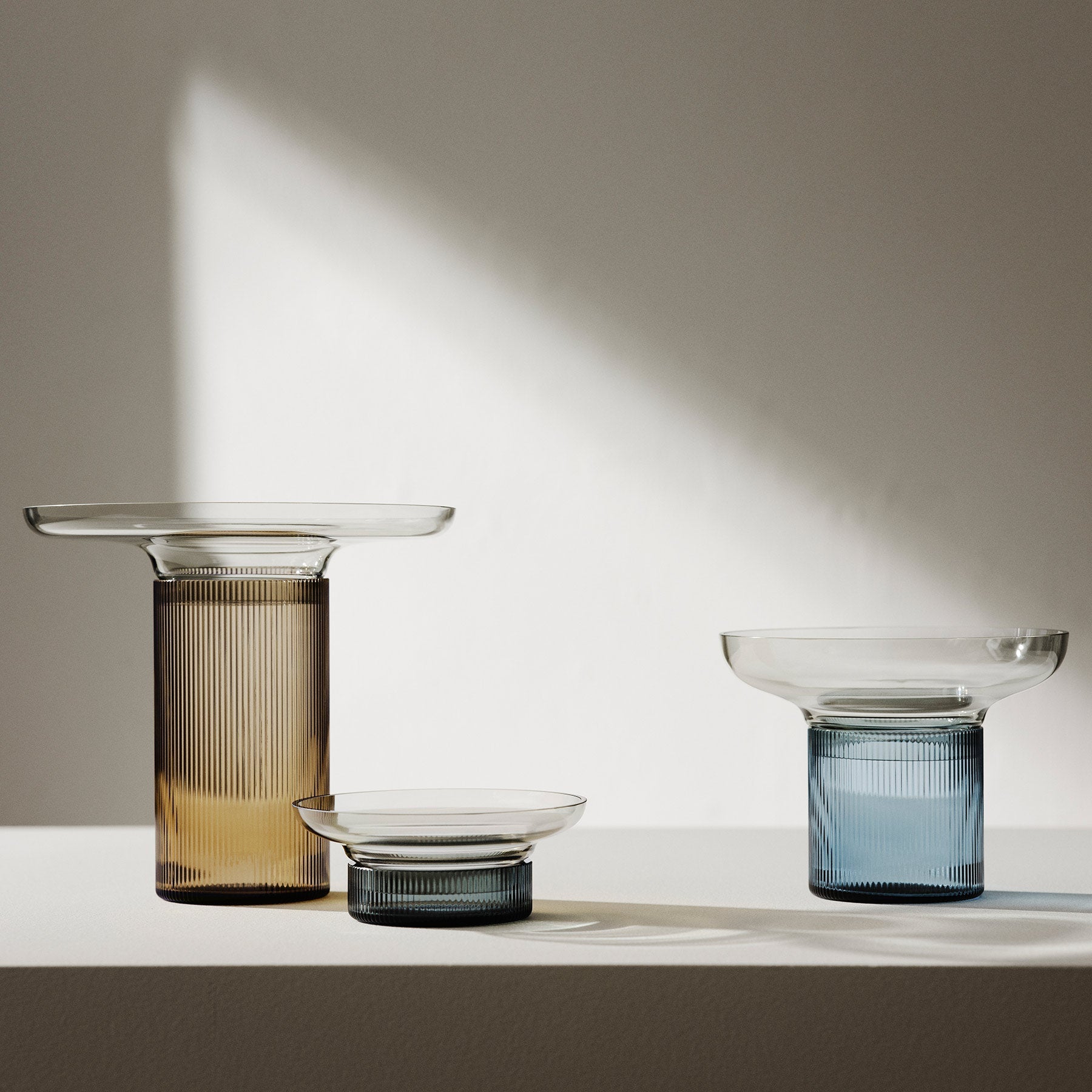 Ensemble Brown/Gray Large Orrefors