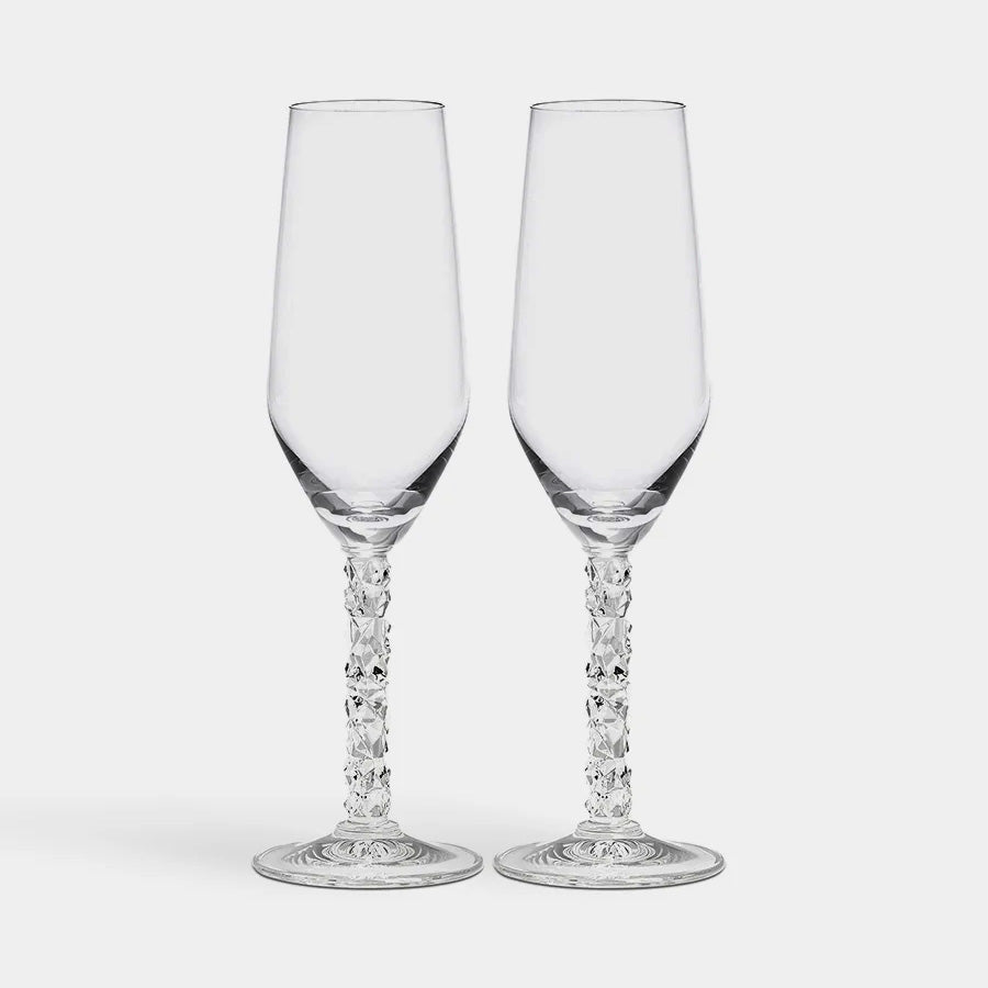 Carat Champagne Flute - Set of 2 Orrefors