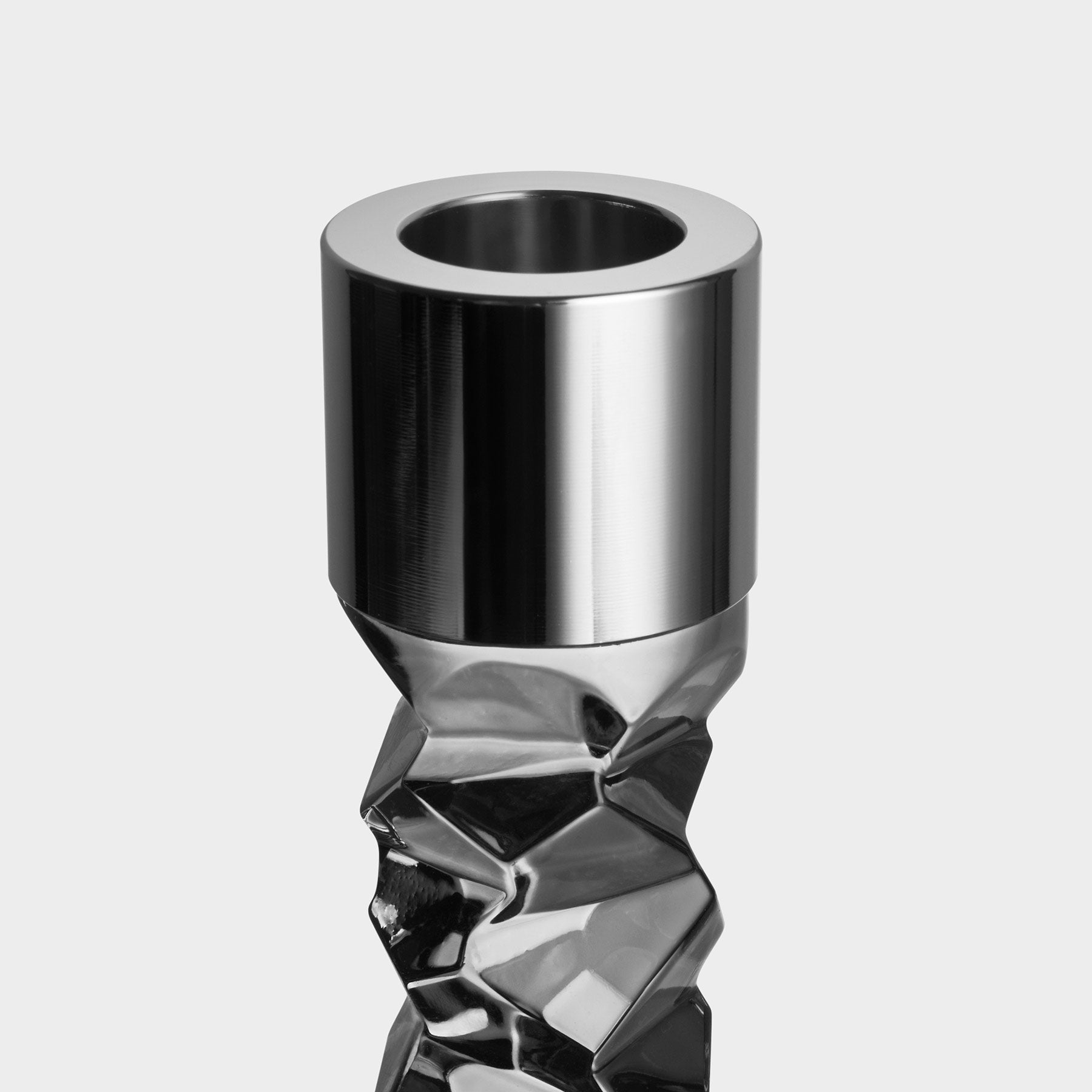 Carat Candlestick Graphite Large Orrefors