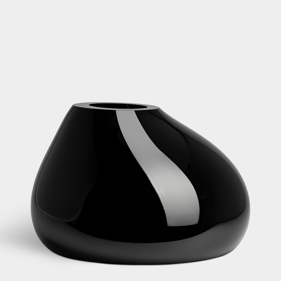Ebon Black Vase Large Orrefors